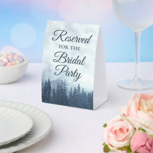 Reserved for the Bridal Party Misty Blue Pines