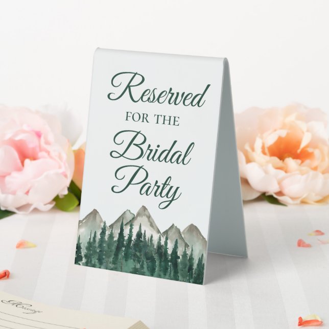 Reserved for the Bridal Party Mountains & Pine (In SItu (Wedding))