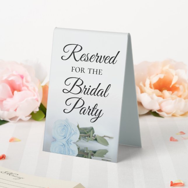 Reserved for the Bridal Party Pale Dusty Blue Rose (In SItu (Wedding))