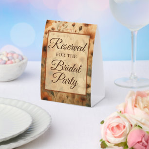 Reserved for the Bridal Party Sienna Wildflowers