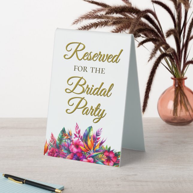 Reserved for the Bridal Party Tropical Garden (In SItu (Table))