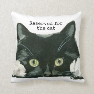 reserved for the cat cushion black cat