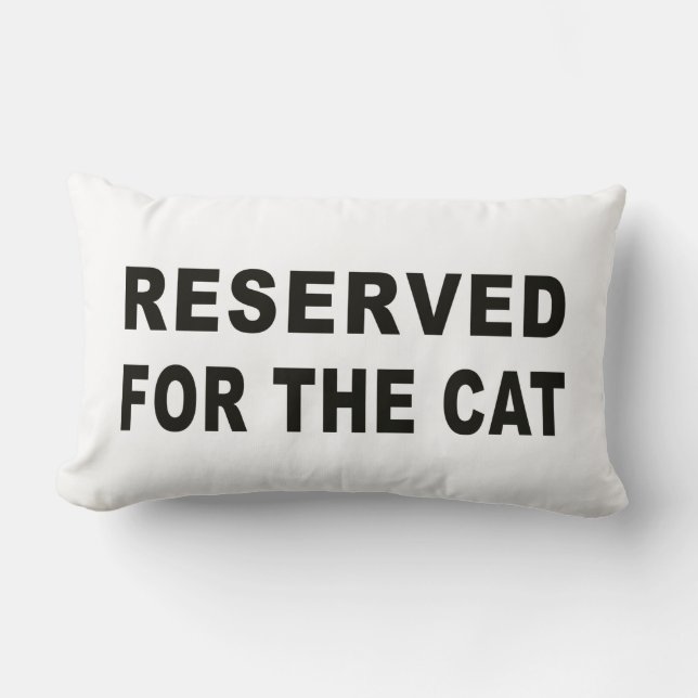 Reserved For The Cat Lumbar Cushion (Front)