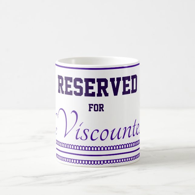 Reserved  for The Viscountess Classic Mug, 11 oz Coffee Mug (Center)