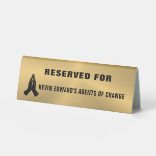 Reserved Metallic Gold Custom Praying Hands Tent