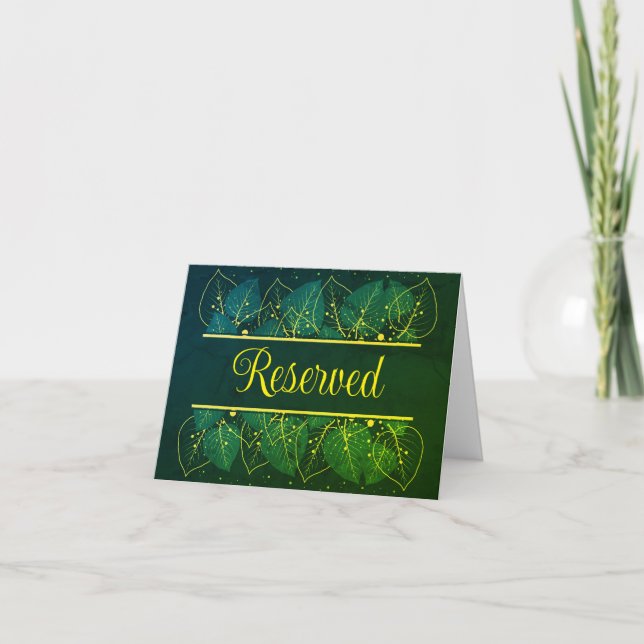 reserved note card tent sign (Front)