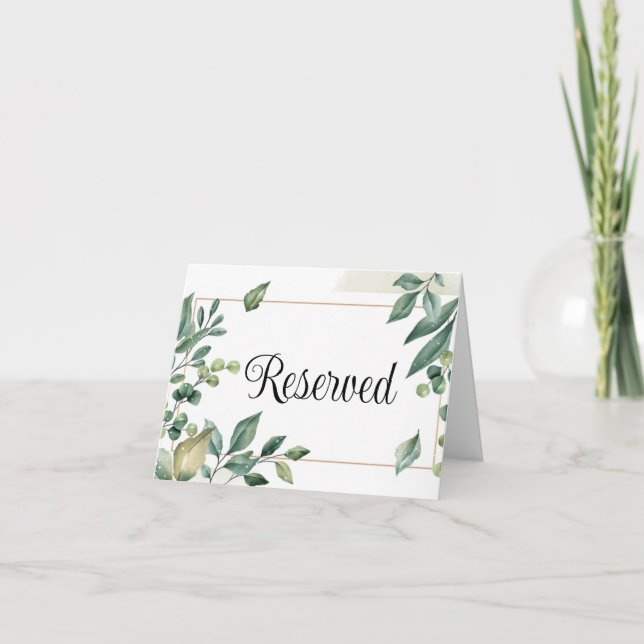 reserved note card tent sign (Front)