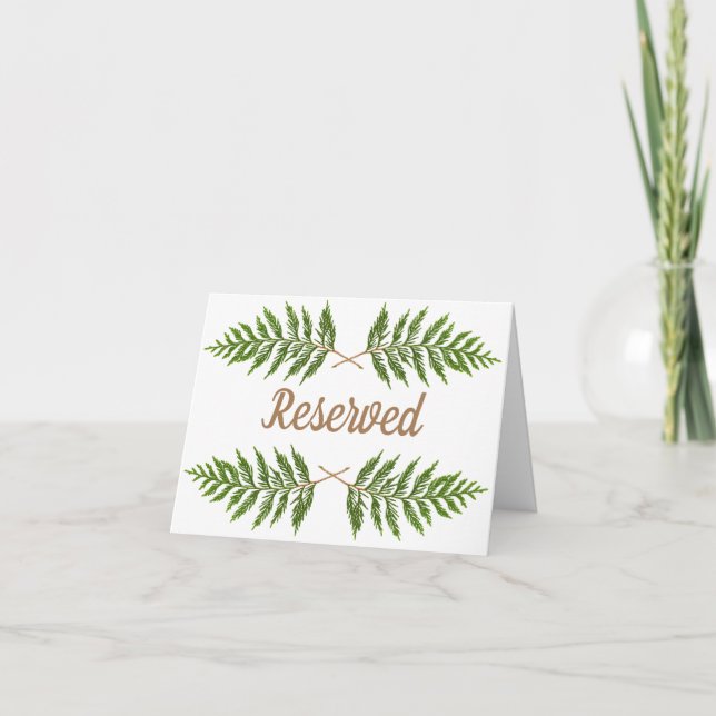 reserved note card tent sign (Front)