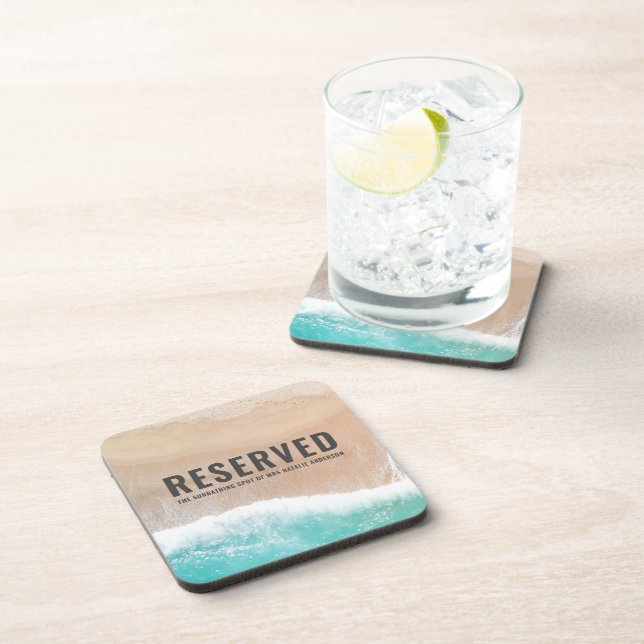 Reserved sea and sand gift summer holiday beach to coaster (Right Side)