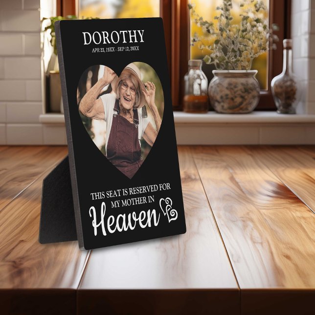 Reserved Seat In Heaven Keepsake Photo Plaque (Creator Uploaded)