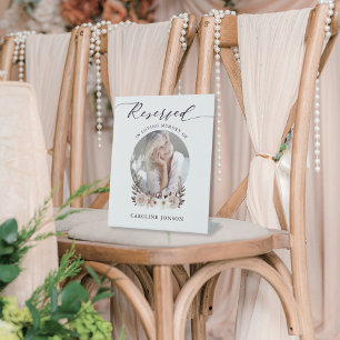 Reserved Seat In Loving Memory of Pedestal Sign