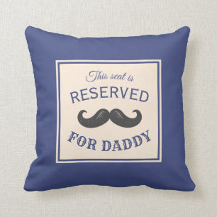 Reserved Seat Moustache Design Cushion