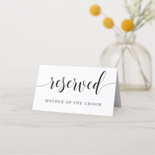 Reserved Seat Wedding Place Card
