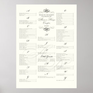 ***RESERVED*** Seating Chart for Adreena+Deuayne