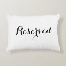 Reserved seating pillow cushions