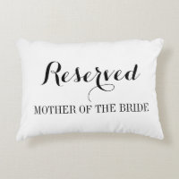 Reserved seating pillow cushions for wedding party