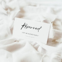 Reserved Sign, Minimalist Reserved Sign