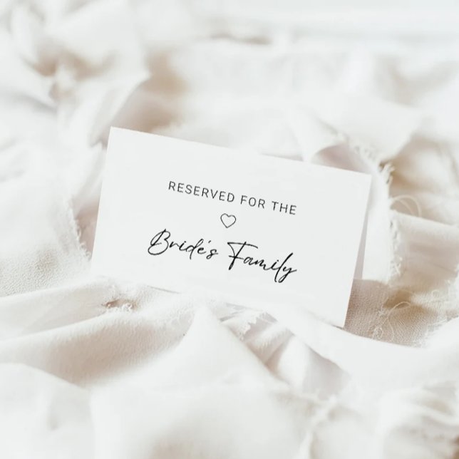 Reserved Sign, Modern Reserved Sign Enclosure Card (Reserved Sign, Modern Reserved Sign Enclosure Card)