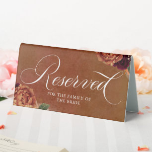Reserved Sign - Wedding - Party - Business  