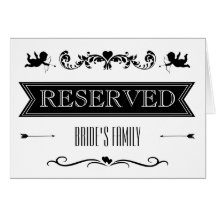 Reserved Table / Seating Sign Typography Wedding
