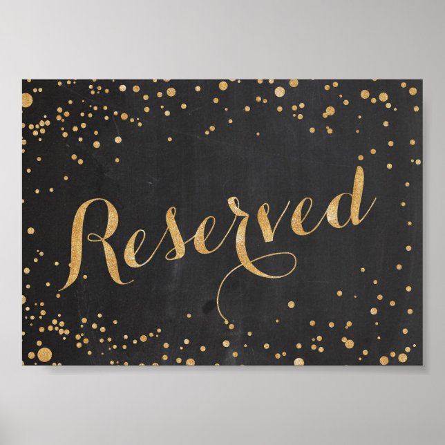 Reserved Wedding Sign (Front)
