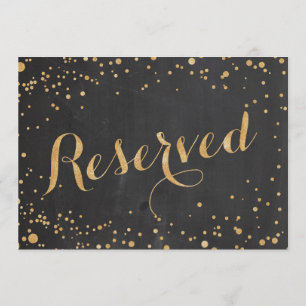 Reserved Wedding Sign, Invitation