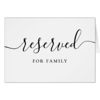 Reserved Wedding Sign | Modern Script Typography