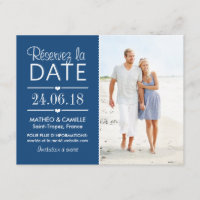 Réserver la Date du Mariage | Cartes Avec Photo