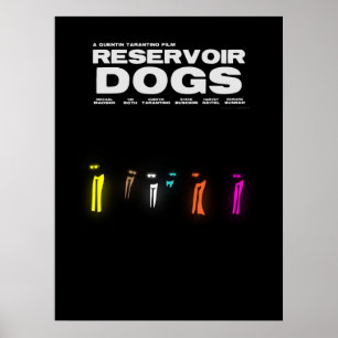 Reservoir Dogs Quentin Tarantino Minimalist black Poster