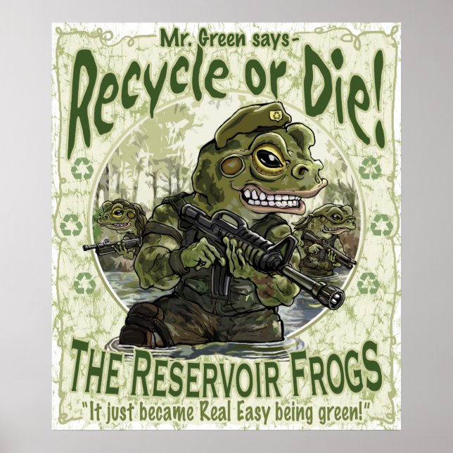 Reservoir Frogs Save Planet Earth Mascots Poster (Front)