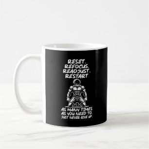 Reset Refocus Readjust - Gym, Hustle, Success Coffee Mug