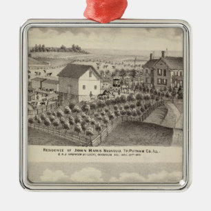 Residence and farm residence in Magnolia Tp Metal Tree Decoration