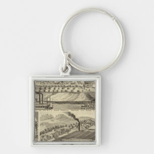 Residence and saw mill of Susan Harpold Key Ring