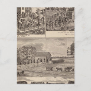 Residence and Western College in Marshalltown Postcard