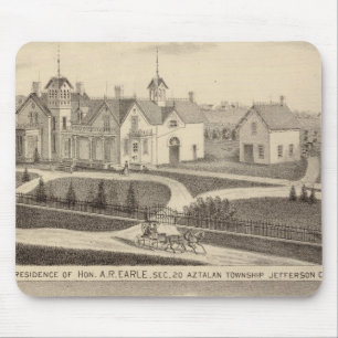 Residence, barn & outbuildings of AR Earle Mouse Mat
