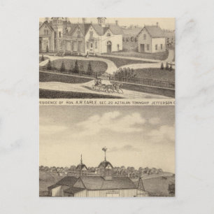 Residence, barn & outbuildings of AR Earle Postcard