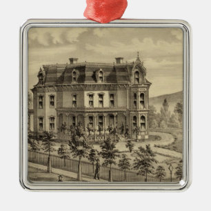 Residence of AM Brown Metal Tree Decoration