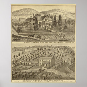 Residence of AP Howard Hancock Poster