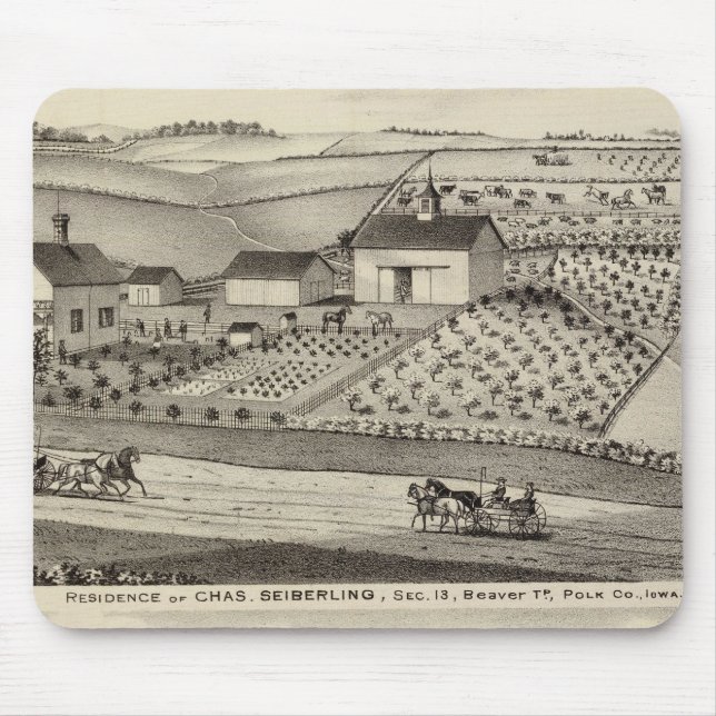 Residence of C Seiberling Mouse Mat (Front)