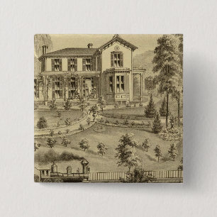 Residence of David R Kerr 15 Cm Square Badge