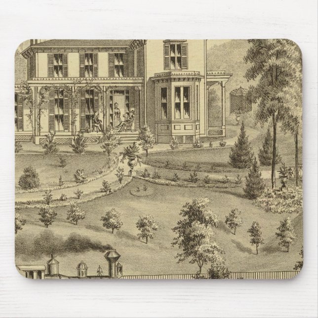Residence of David R Kerr Mouse Mat (Front)