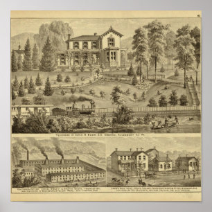 Residence of David R Kerr Poster