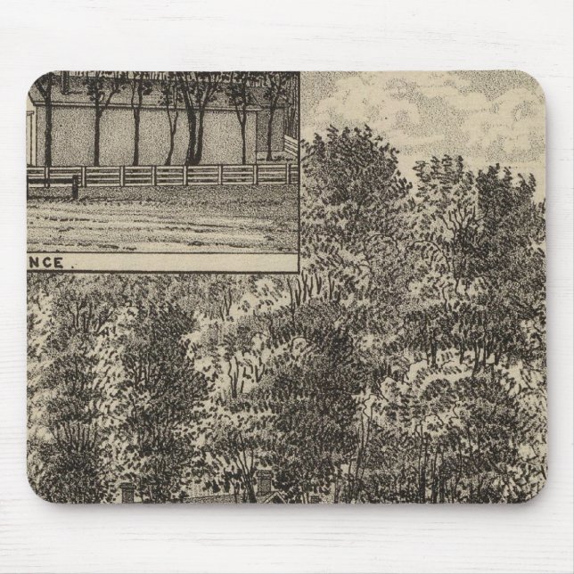 Residence of DB Williams, Edgerton, Kansas Mouse Mat (Front)