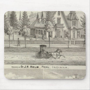 Residence of Dr JH Helm, Peru Mouse Mat