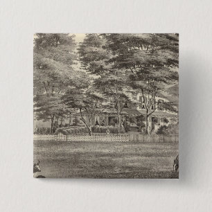 Residence of Dr Robert Laird, Squan, NJ 15 Cm Square Badge