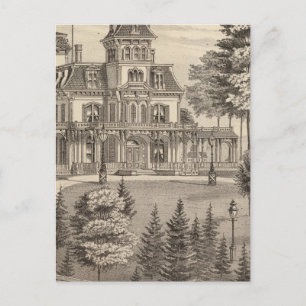 Residence of Genl HH Baxter in Rutland Vermont Postcard