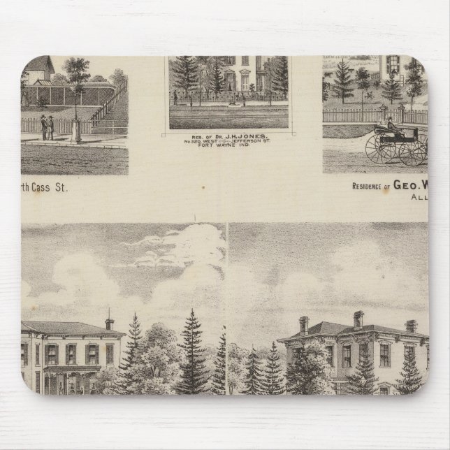 Residence of Henry Baker and others Mouse Mat (Front)