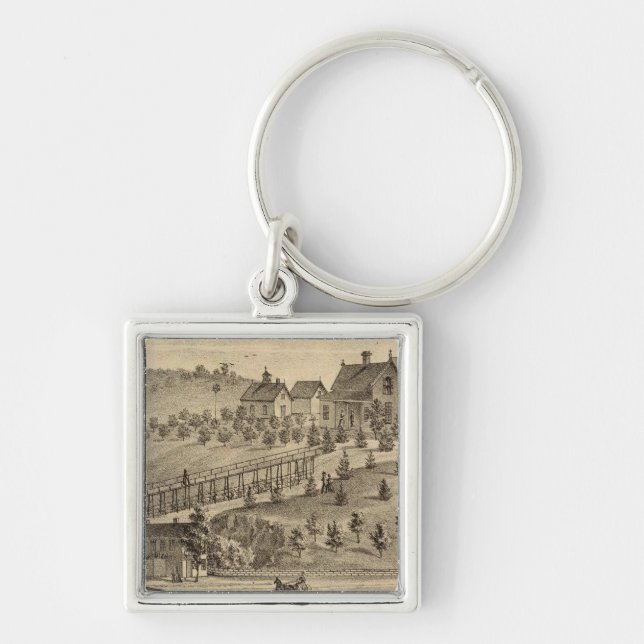 Residence of Jacob Markley Key Ring (Front)
