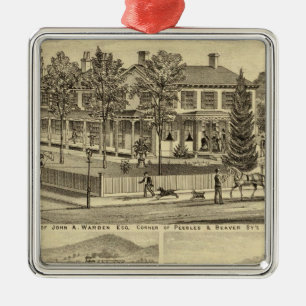 Residence of John A Warden Sewickley Metal Tree Decoration