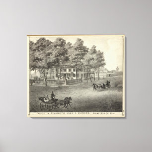 Residence of John S Rogers in Manasquan, NJ Canvas Print